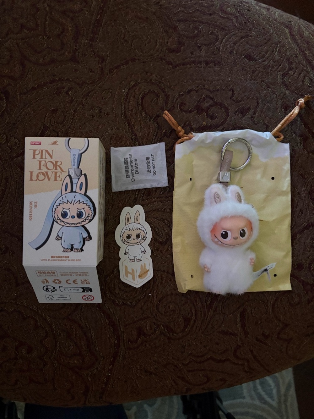 AUTHENTIC, BRAND NEW Labubu from the Pin For Love Series, Letter "H"